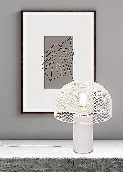 Leonique Tischleuchte Elenoire, ohne Leuchtmittel, Pilzlampe günstig online kaufen