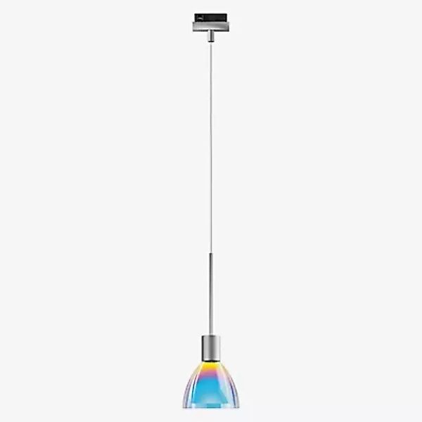 Bruck Silva Pendelleuchte LED für Duolare Schiene - ø11 cm, chrom matt, Gla günstig online kaufen