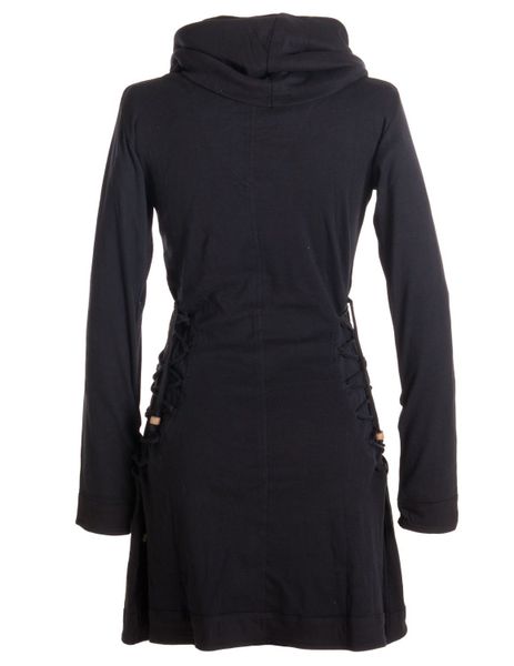 Vishes Jerseykleid Kleid mit langem Kapuzenkragen günstig online kaufen