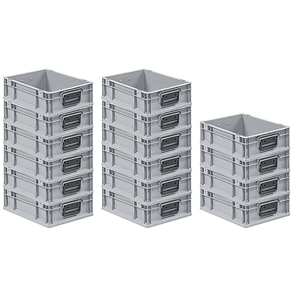 PROREGAL Spar Set 16x Eurobox Nextgen Portable Duo HxBxT 12 x 30 x 40 cm 11 günstig online kaufen