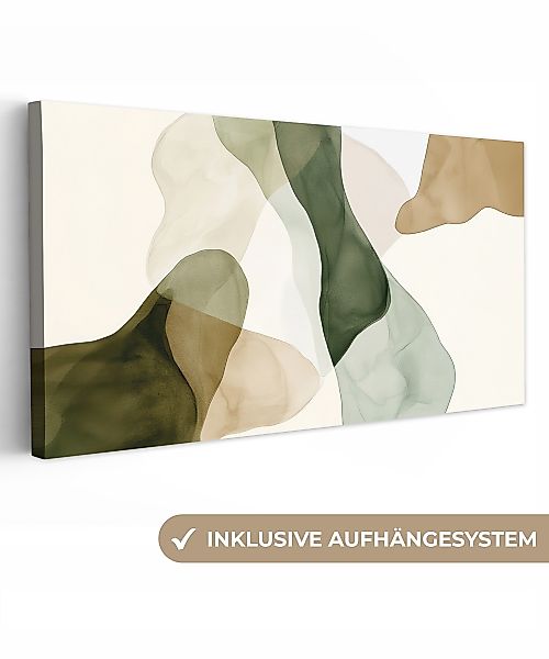 OneMillionCanvasses® Leinwandbild Panorama Japandi - Abstrakt günstig online kaufen