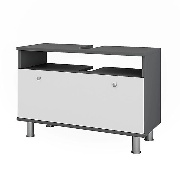 Vicco Waschbeckenunterschrank Fynn Anthrazit/Weiß Hochglanz 80 x 54 cm mit günstig online kaufen