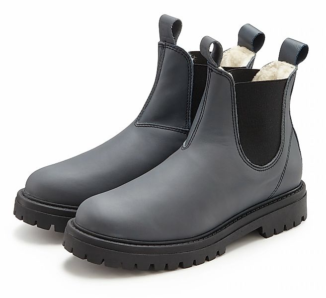 Elbsand Stiefelette aus Leder im klassischen Chelsea-Look, Stiefel, Boots, günstig online kaufen