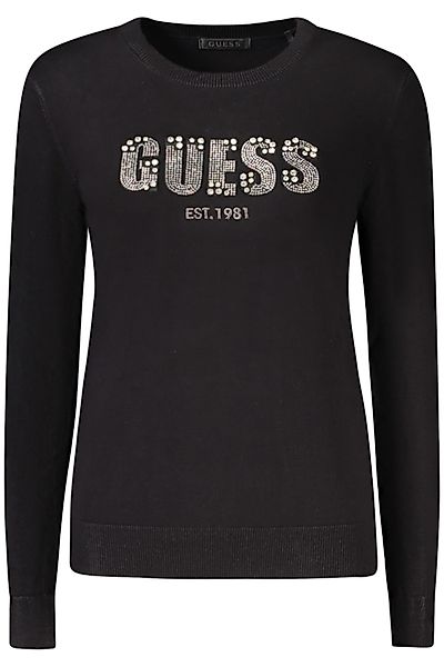 GUESS JEANS Strickpullover Eleganter Damenpullover Schwarz günstig online kaufen