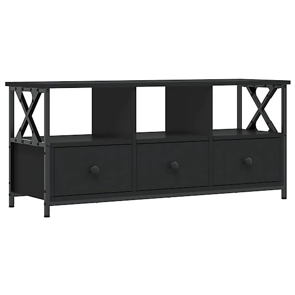 VidaXL TV-Schrank Braun Eichen-Optik 102x33x45cm Holzwerkstoff & Eisen günstig online kaufen