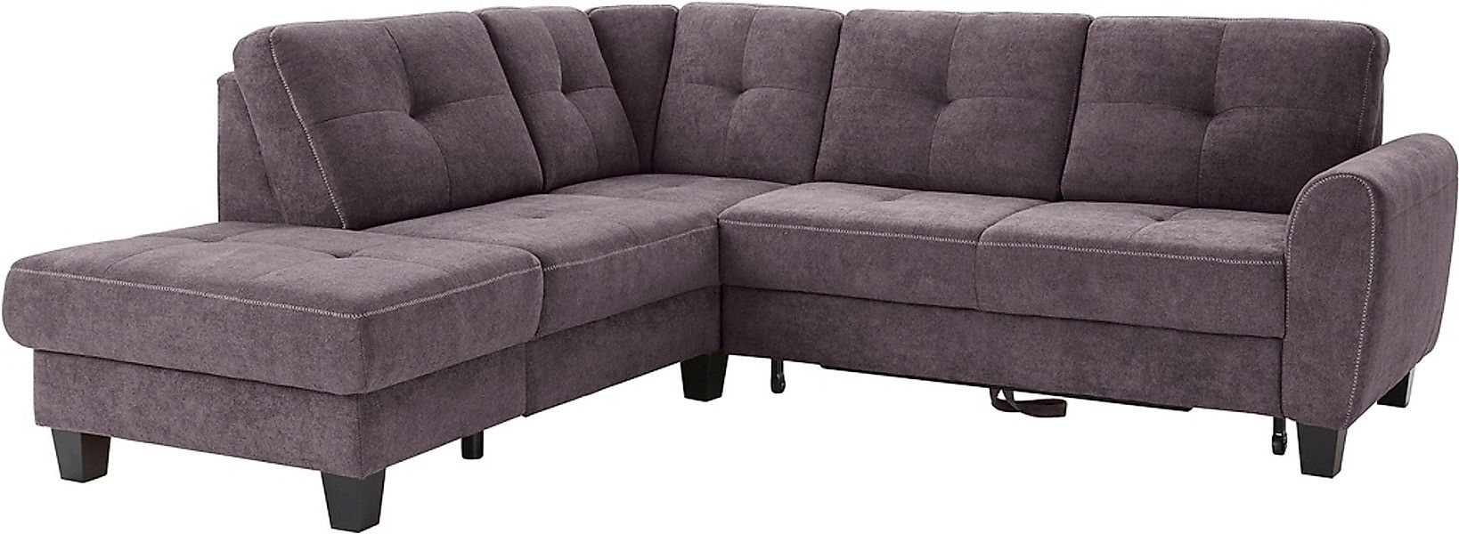 sit&more Ecksofa "Varese L-Form", mit Federkern, wahlweise mit Bettfunktion günstig online kaufen