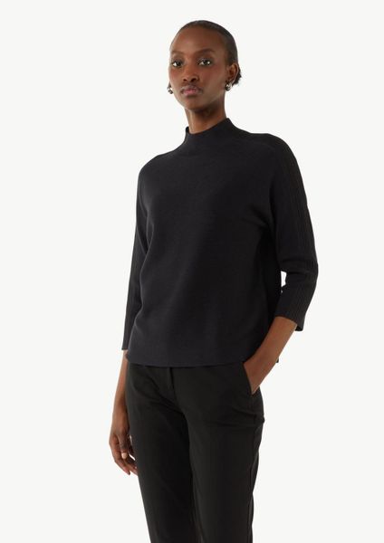 comma 3/4 Arm-Pullover Strickpullover Feinstrickpullover mit günstig online kaufen