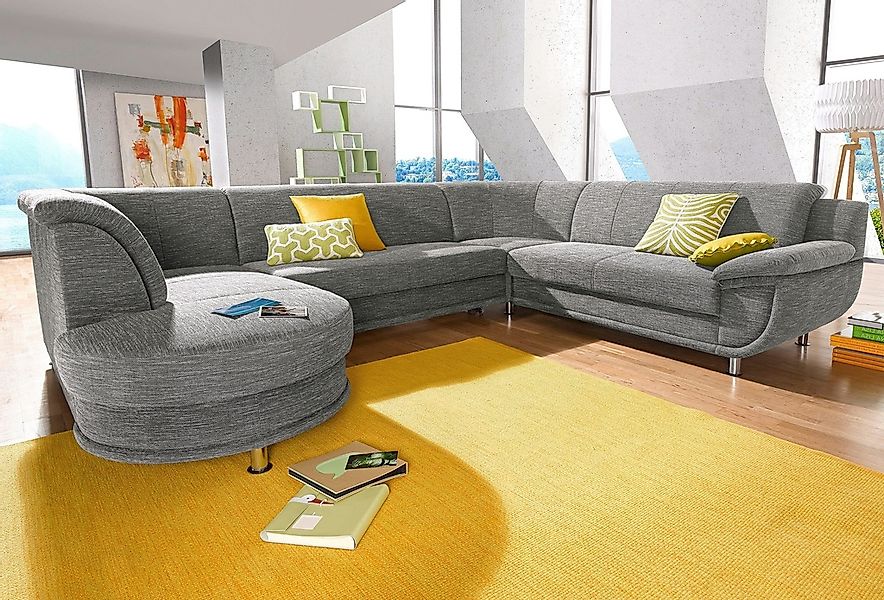 TRENDMANUFAKTUR Wohnlandschaft "Rondo, U-Form" inkl.Federkern, wahlweise mi günstig online kaufen
