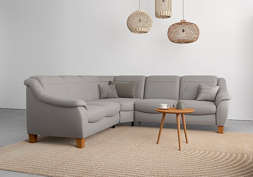 Home affaire Ecksofa "Caldera L-Form" Federkern, wahlweise mit Kopfteilvers günstig online kaufen