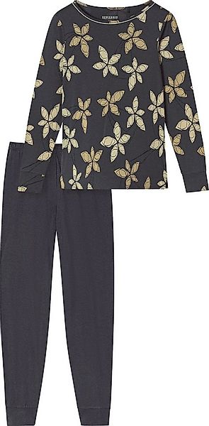 Schiesser Pyjama Damen-Schlafanzug Single-Jersey gemustert günstig online kaufen