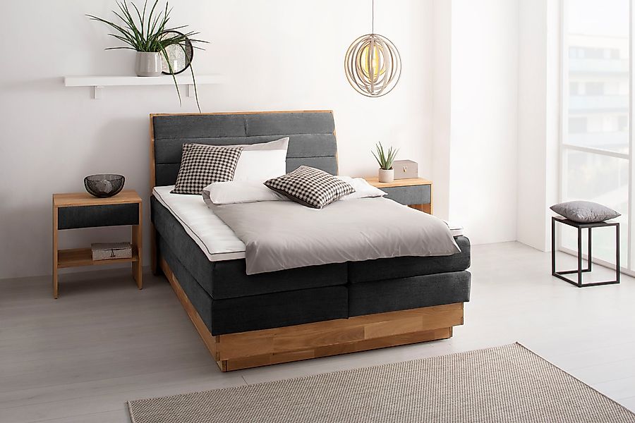 OTTO products Boxspringbett, LED-Beleuchtung, mit zertifizierten, günstig online kaufen