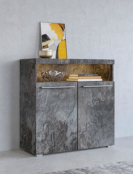 OTTO home Kommode "India, Breite 91cm, stilvolle Anrichte mit 2 Türen und o günstig online kaufen