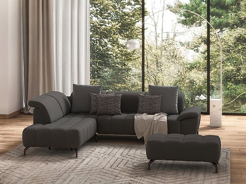 sit&more Ecksofa "Cool L-Form" wahlweise mit Kopfteilverstellung und Vorzie günstig online kaufen