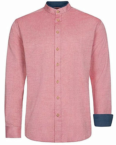 Maddox Trachtenhemd Trachtenhemd mit Stehkragen - Hemd-54, Rot günstig online kaufen