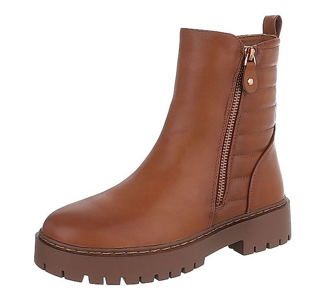 Ital-Design Damen Freizeit Plateaustiefelette (87124776) Blockabsatz Platea günstig online kaufen