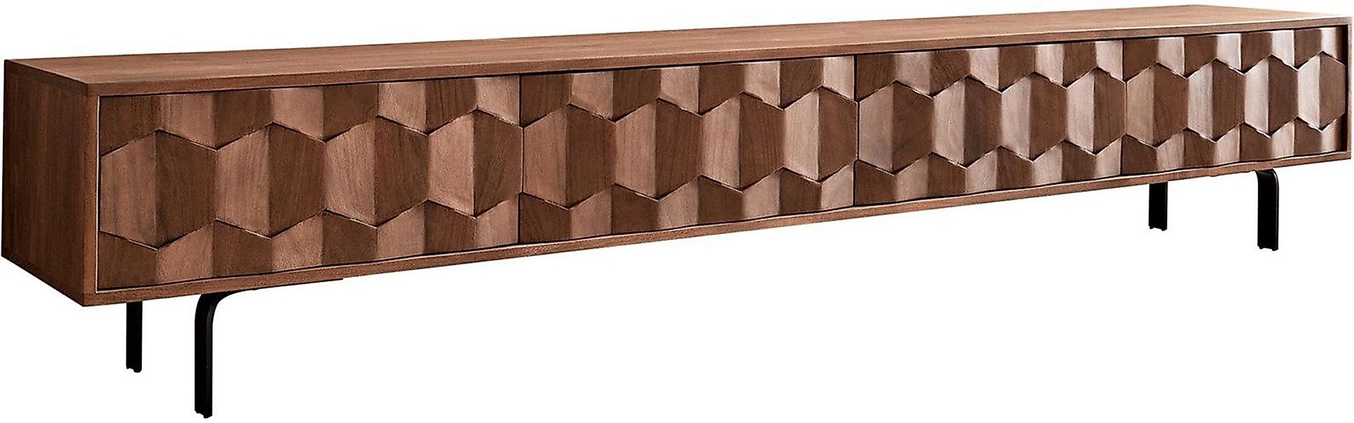 DELIFE Lowboard Fevo, Akazie Braun 220 günstig online kaufen