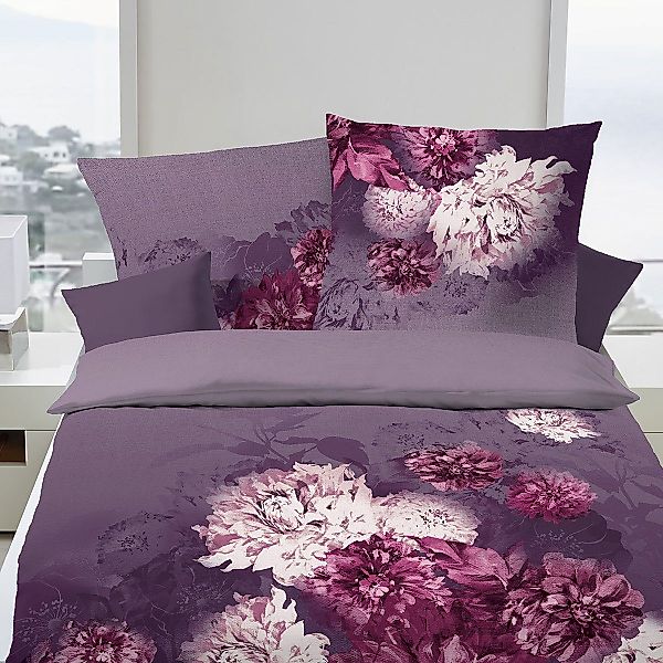 TRAUMSCHLAF Bettwäsche Flamenco violett, Biber, 2 günstig online kaufen