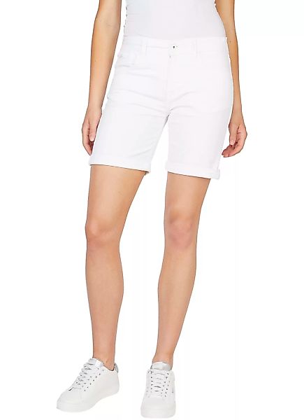 Pepe Jeans Damen Jeans Short POPPY - Regular Fit Weiss - White günstig online kaufen
