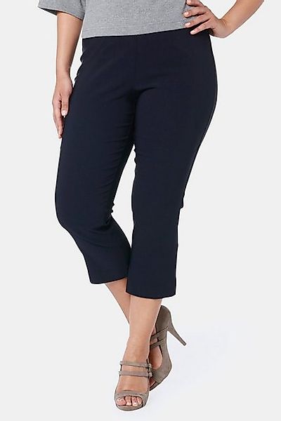 Ulla Popken Funktionshose Bengalinhose wadenlang Elastikbund Stretch günstig online kaufen