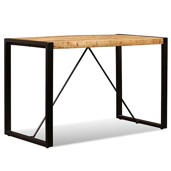 vidaXL Esszimmertisch Raues Mangoholz Massiv 120 cm günstig online kaufen
