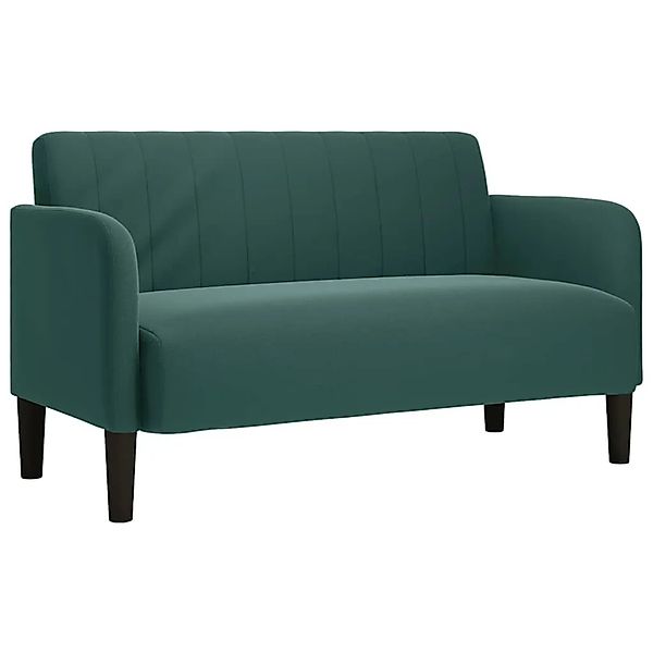 vidaXL Zweisitzer-Sofa Dunkelgrün 109 cm Samt 4100589 günstig online kaufen