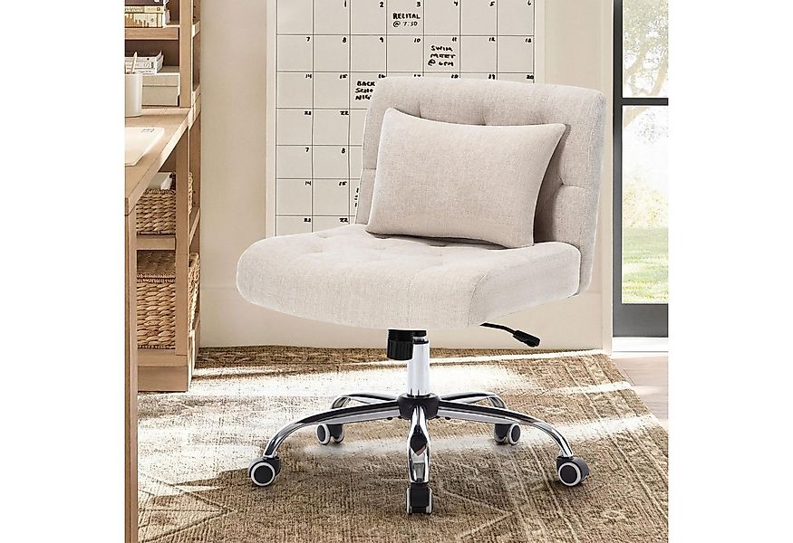 REDOM Stuhl Ergonomischer Bürostuhl mit breitem Sitz (Bürostuhl ohne Armleh günstig online kaufen