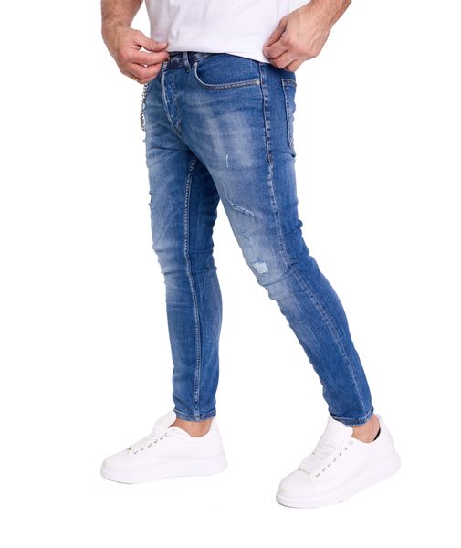 Denim Distriqt Skinny-fit-Jeans Destroyed Herren Jeans günstig online kaufen
