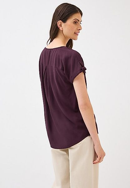CECIL T-Shirt Blusenshirt mit gerundetem V-Ausschnitt günstig online kaufen