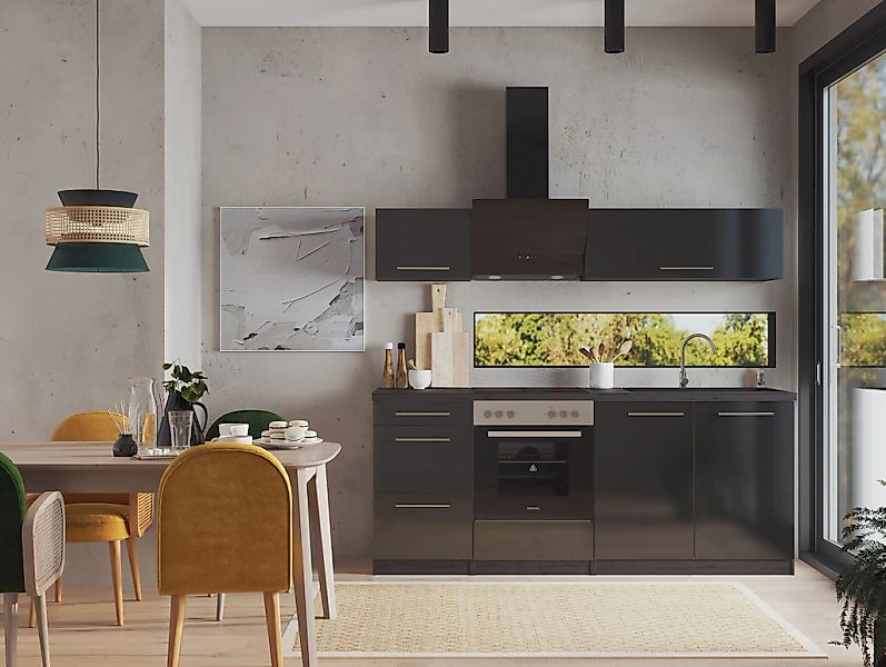 RESPEKTA Küche "Amanda" Breite 210 cm, mit Soft-Close, exklusiver Konfigura günstig online kaufen