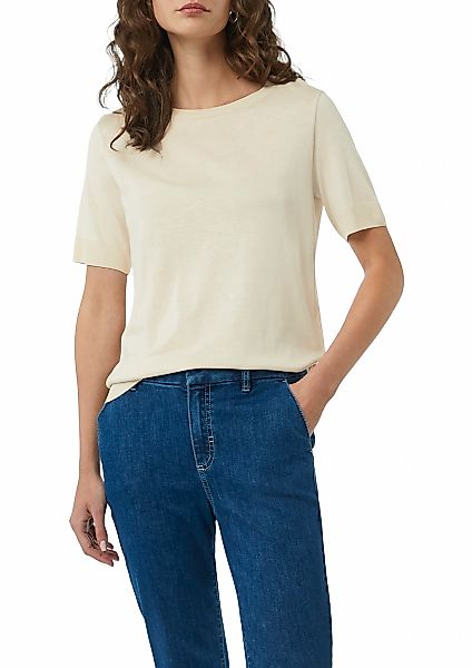 Comma Kurzarmshirt, aus Strick mit Rippdetails günstig online kaufen