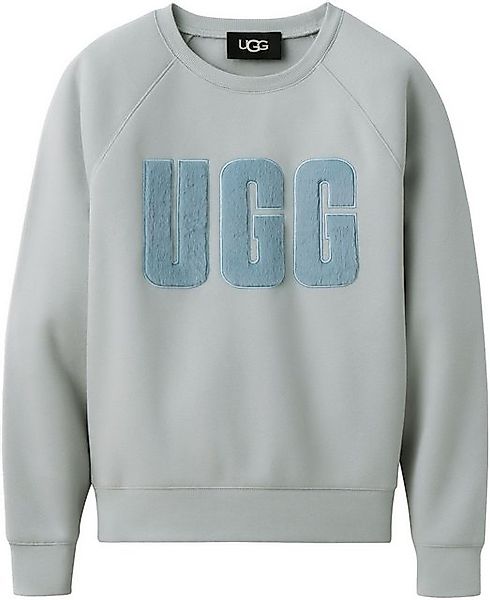 UGG Sweatshirt Madeline Fuzzy Logo Crewneck mit flauschigen Logo günstig online kaufen