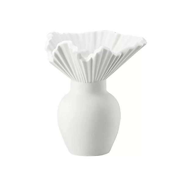 Rosenthal Miniaturvasen Vase Falda weiß matt 10 cm günstig online kaufen