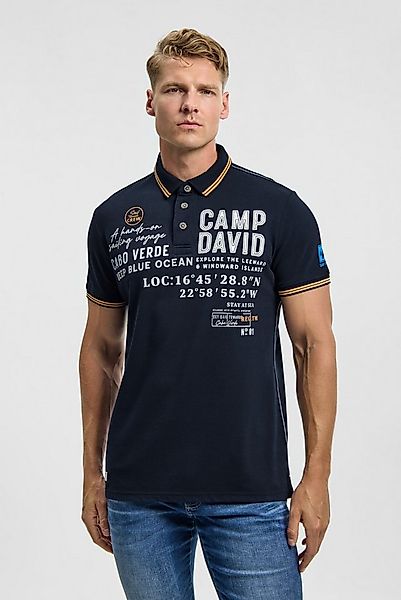 CAMP DAVID Poloshirt mit Seitenschlitze günstig online kaufen