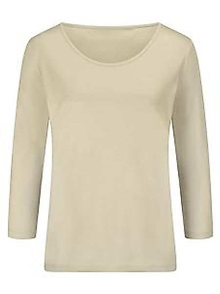 Rundhals-Shirt 3/4-Arm Fadenmeister Berlin beige günstig online kaufen