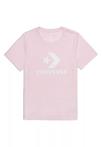 Converse T-Shirt Damen STAR CHEVRON CENTER FRONT TEE PINK 10018569 681 Rosa günstig online kaufen