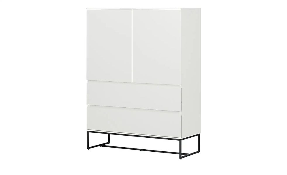 Highboard  Casano ¦ weiß ¦ Maße (cm): B: 100 H: 133 T: 40.0 Kommoden & Side günstig online kaufen