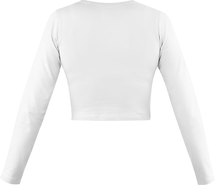 Janice Langarmshirt 2 x Damen crop Langarmshirt hochgeschlossen Noia Figurb günstig online kaufen