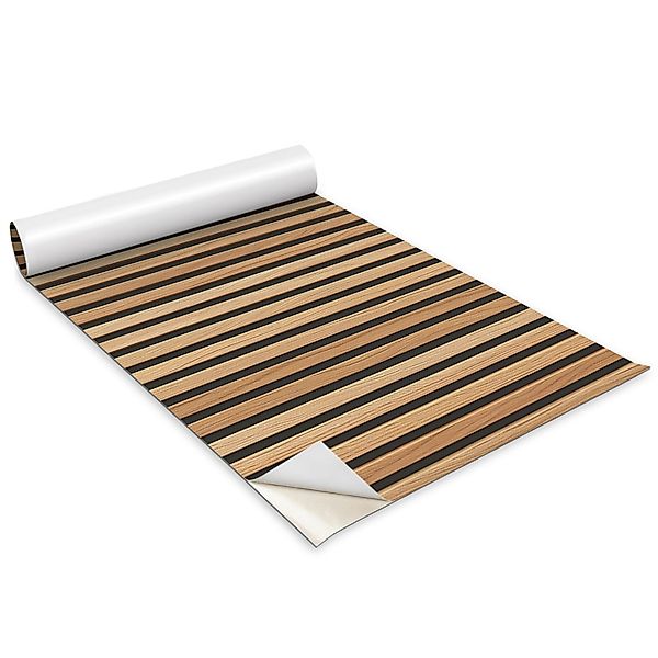 Tulup Möbelfolie Laminatfolie Holzlamellen 100x50cm Designfolie günstig online kaufen