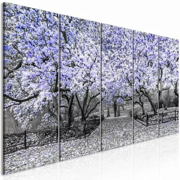 artgeist Wandbild Magnolia Park (5 Parts) Narrow Violet mehrfarbig Gr. 200 günstig online kaufen