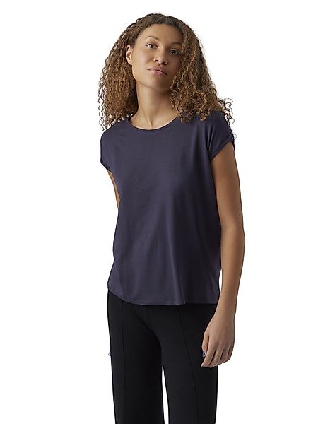 Vero Moda T-Shirt Stilvolles Basic Shirt mit Rundhalsausschnitt (2er-Pack) günstig online kaufen