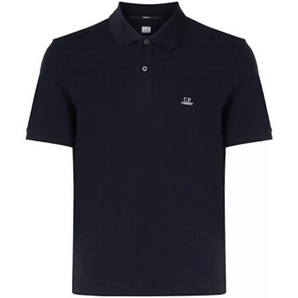 C.p. Company  T-Shirts & Poloshirts Polo  aus blauer Stretch-Baumwolle günstig online kaufen