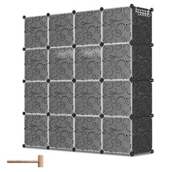 Clanmacy Kleiderschrank DIY 12/16 Würfel Steckregal günstig online kaufen