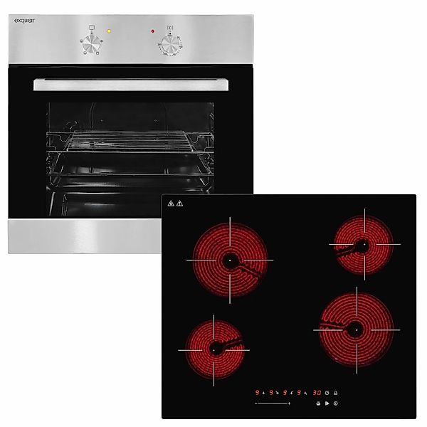 exquisit Backofen-Set "EBE 555-1.1" Set, 2 Stk. tlg. Schmelzen, Warmhalten günstig online kaufen
