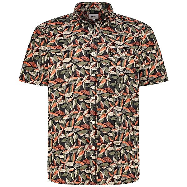 camel active Freizeithemd mit floralem Muster Farbe orange Größe: 4XL günstig online kaufen