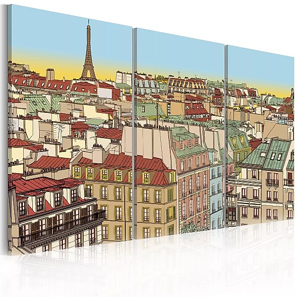 Wandbild - Paris in zuckersüßer Version günstig online kaufen