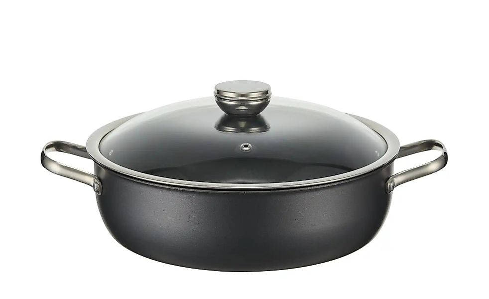 Meisterkoch Servierpfanne  LOTUS ¦ schwarz ¦ Carbonstahl ¦ Maße (cm): H: 8 günstig online kaufen