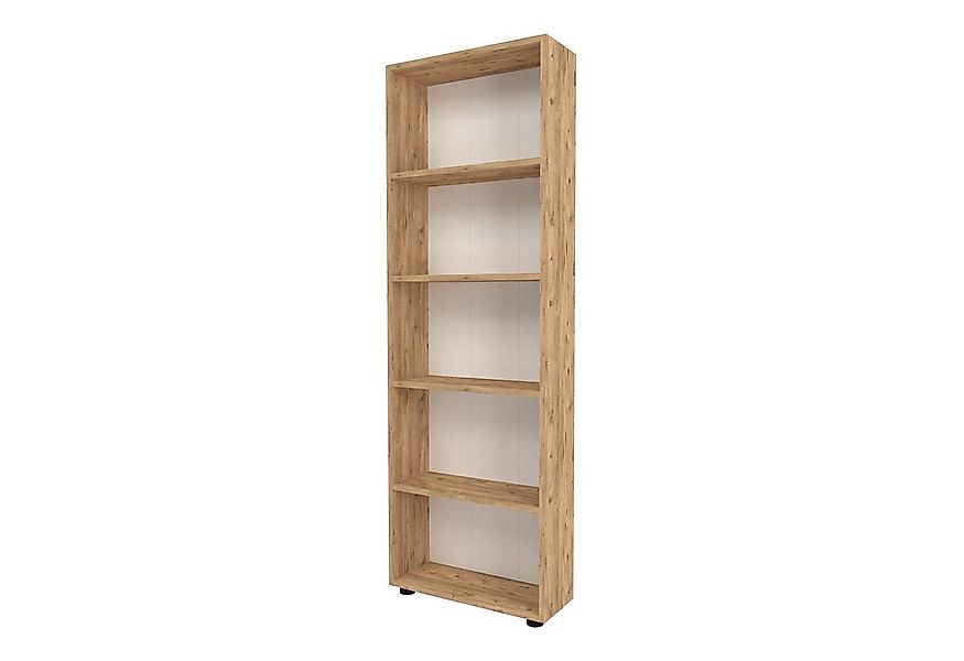 en.casa Bücherregal, »Vara« mit 5 Ablagen 172 x 55 x 20 cm Eiche-Optik günstig online kaufen