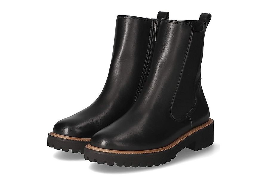 Paul Green Paul Green 8270-02 Damen Leder & Textil schwarz Schlupfstiefel günstig online kaufen