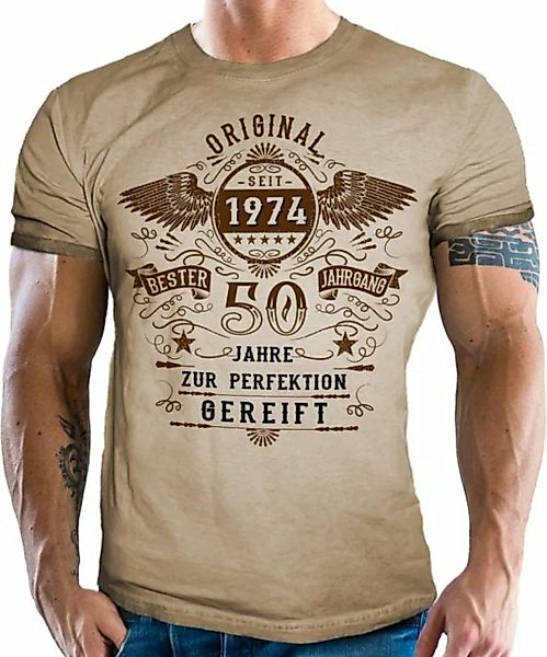 LOBO NEGRO® T-Shirt als Geschenk für Männer zum 50. Geburtstag - Perfektion günstig online kaufen