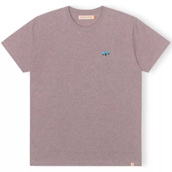 Revolution  T-Shirts & Poloshirts T-Shirt Regular 1342 PIC - Purple Melange günstig online kaufen